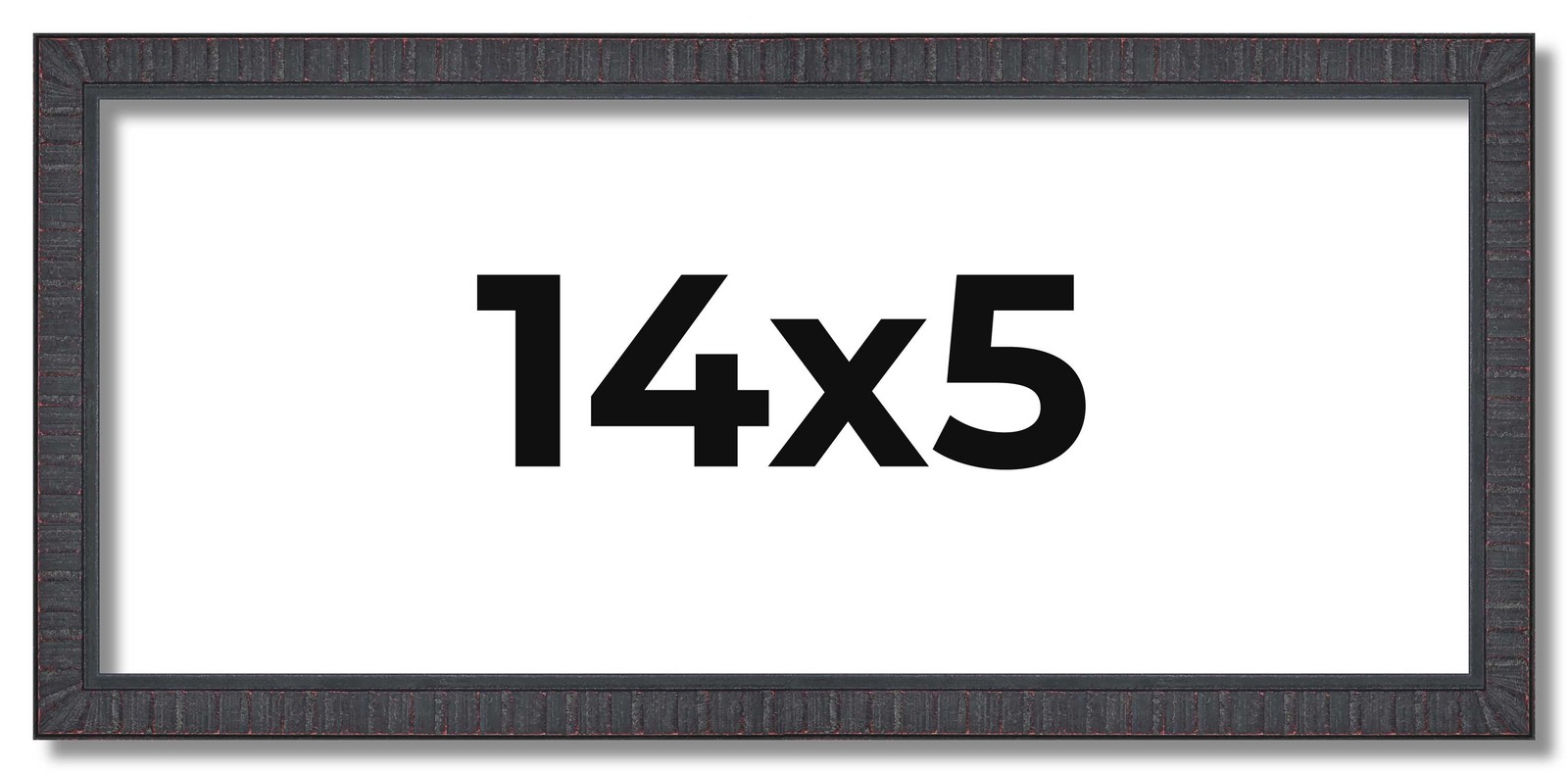 14x5 Frame Brown Picture Frame Complete Modern Photo Frame UV Acrylic, Acid Free gallery