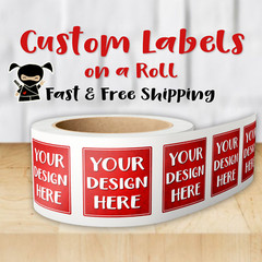 Custom Labels | Gloss or Matte Lamination | Your Logo or Design | Free Shipping