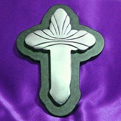 Black & Silver Wall Cross – Famous mfg, VALUE PRICED – IMMEDIATE SHIPMENT!