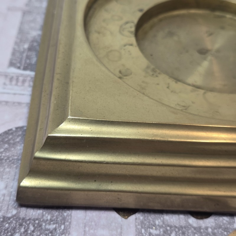 Solid Brass Square Display Riser Bases Stands Tiered Set Of 2 Classic 6.5" gallery
