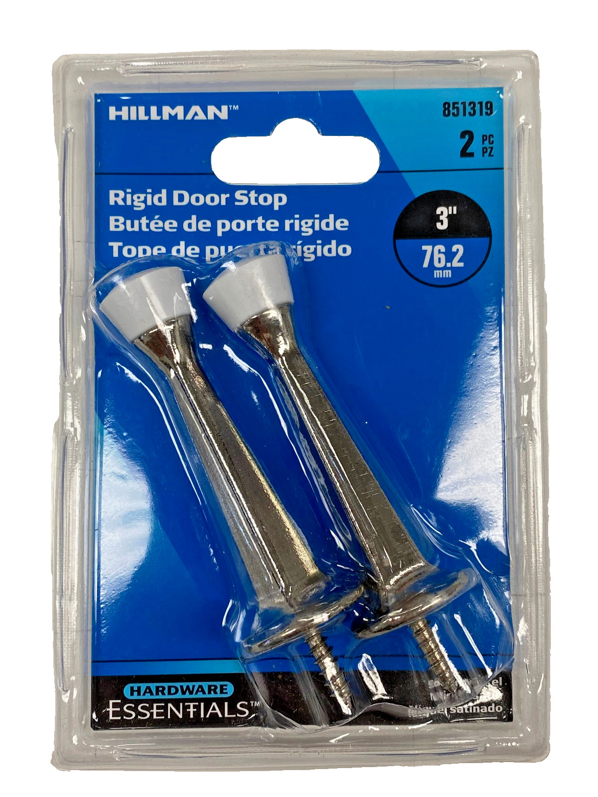 Hillman Hardware Essentials 851319 Rigid Door Stop Satin Nickel Home & Office gallery