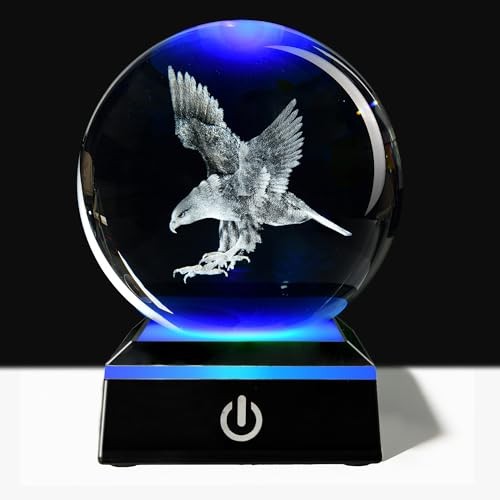 3D Eagle Crystal Ball Variable-Color Light Base Night Light, a Popular eagle gallery