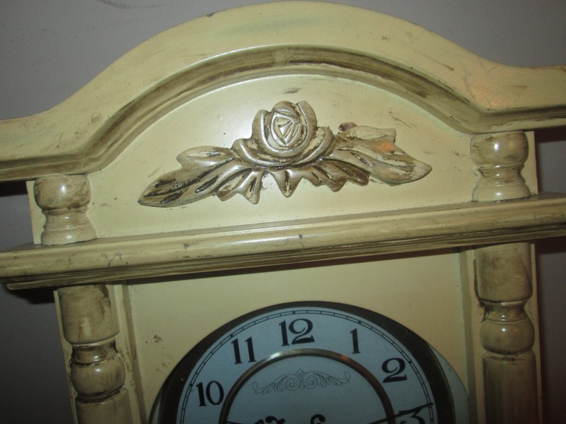 WOODEN WALL QUARTZ CLOCK CABINET PLUS NEW MOVEMENT WORKS FINE gallery