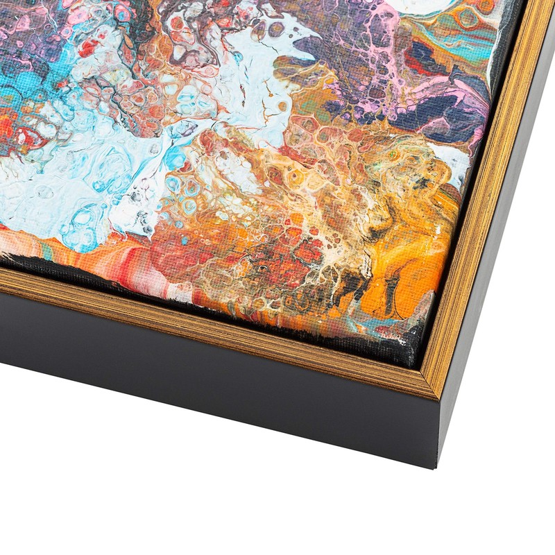 30x24 Canvas Frame Gold Solid Wood Floater Frame Width 1 Inches | Interior Frame gallery