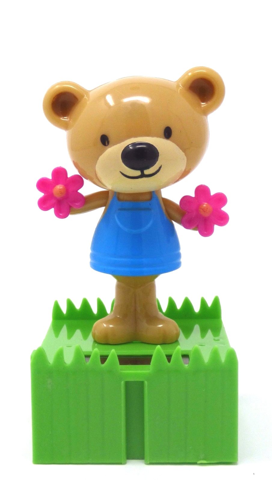 New Solar-Powered Dancing Connectables Bear with Flowers ~ FREE SHIPPING gallery