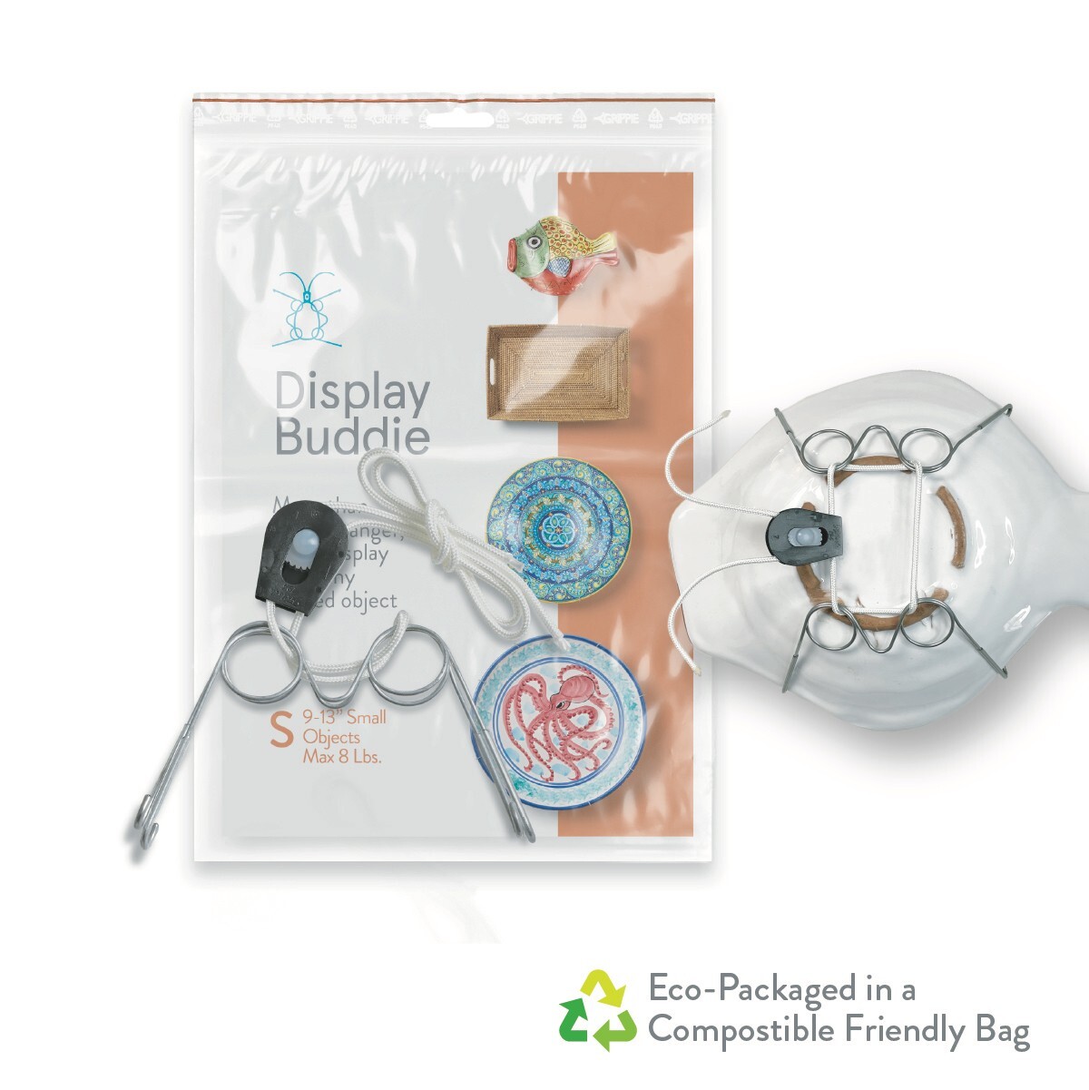 Display Buddie Small Adjustable Plate Hanger for Plates, Platters, Bowls, Tiles  gallery