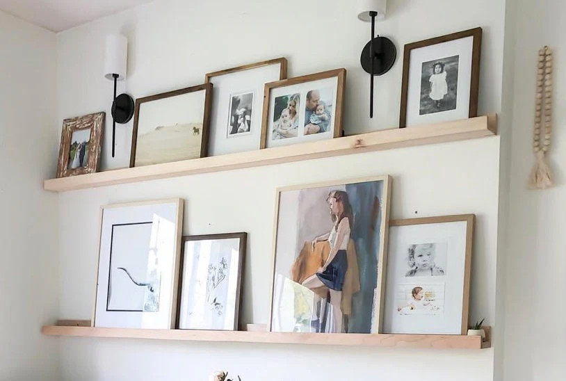 Solid Maple Floating Picture Ledge Shelf gallery