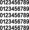 5 Sets 2 Inch Mailbox Numbers Sticker 0-9 Decal Die Cut Classic Style Vinyl Wate gallery