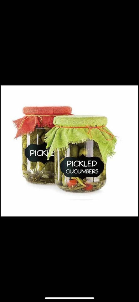 Chalkboard Labels 200 Premium Reusable Stickers, Pantry and Storage Jars. 2pens gallery