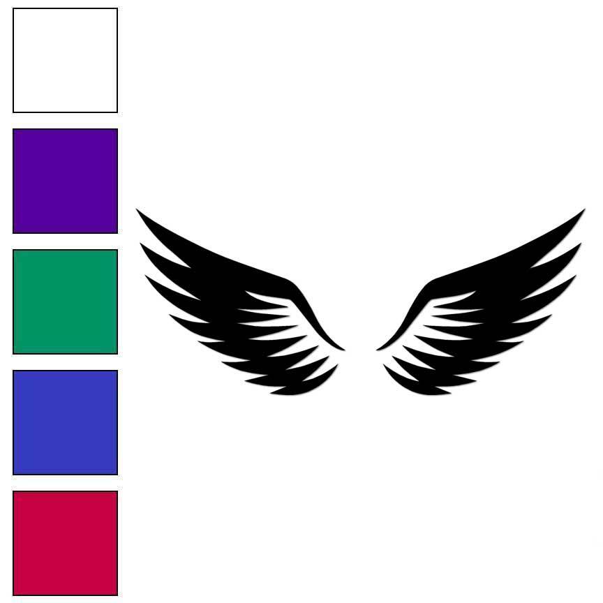 Wings, Vinyl Decal Sticker, Multiple Colors & Sizes #6661 gallery