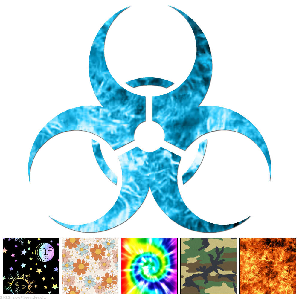 Biohazard - Decal Sticker - Multiple Patterns & Sizes - ebn6764 gallery
