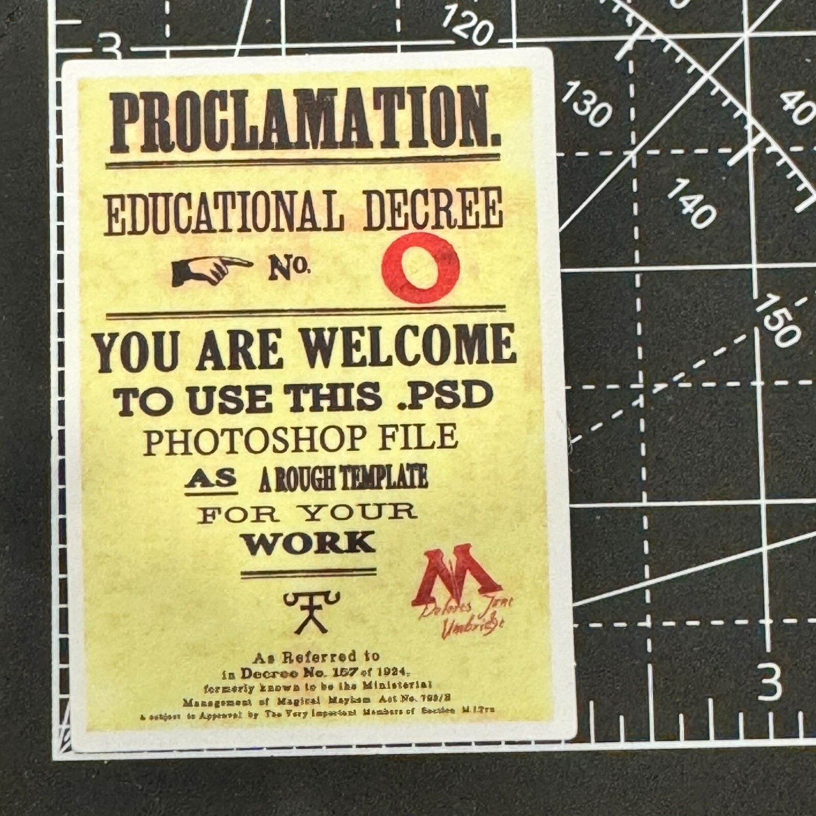 PROCLAMATION No. 0 NO .PSD FILE - Harry Potter Decal Vinyl Sticker Bomb Poster gallery