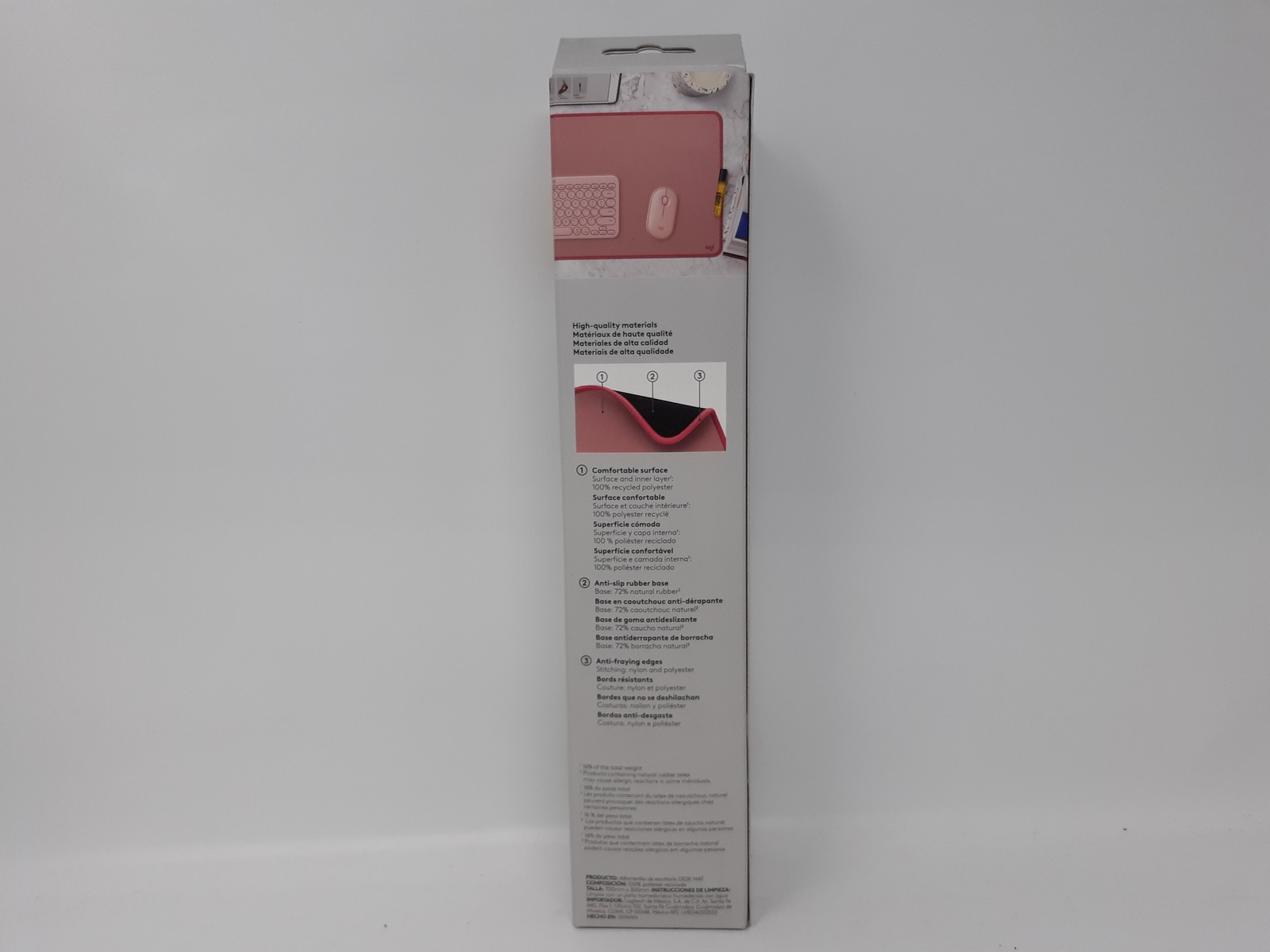 Logitech Studio Series Desk Mat - Pink - Comfortable, Anti-Slip, Easy Clean gallery