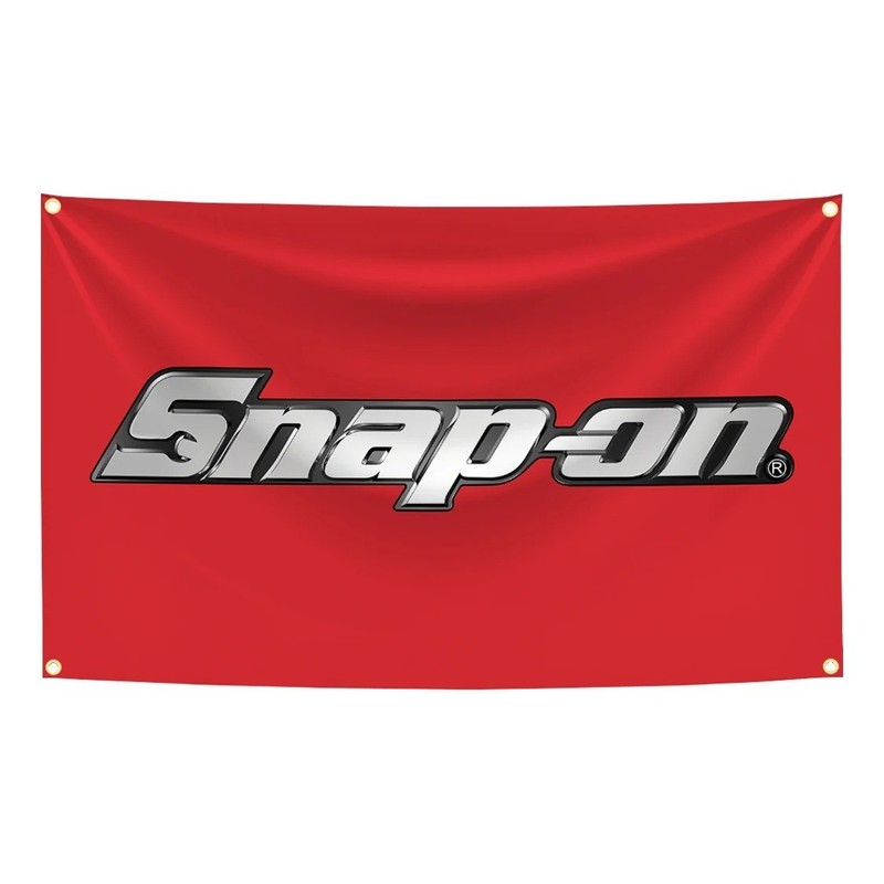 Snap on Tools Polyester Polyester Flag Banner Wall Hanging Garage Décor 5x3ft gallery
