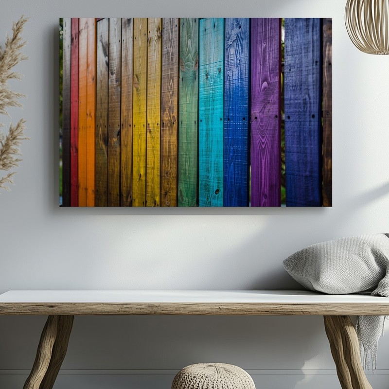 Create A Vibrant Vertical Composition Featuring An Array Of Wooden Wall Art gallery