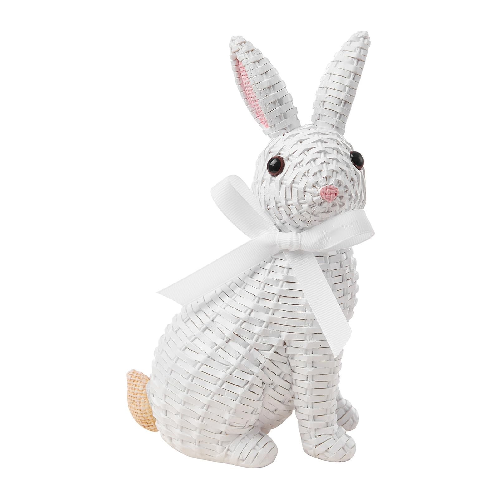 Easter Rabbit Decorative Ornament Resin Vine Weaving Effect Rabbit Sculpture ... gallery