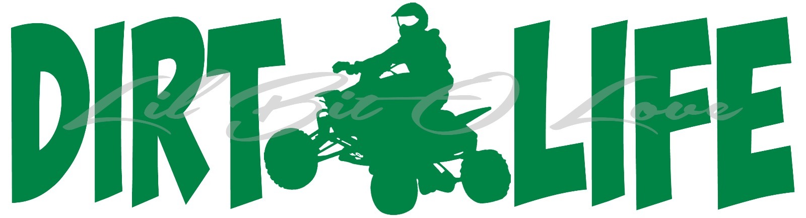 DIRT LIFE QUAD ATV 4 WHEELER RACING VINYL DECAL FREE STYLE VEHICLE CAR STICKER gallery