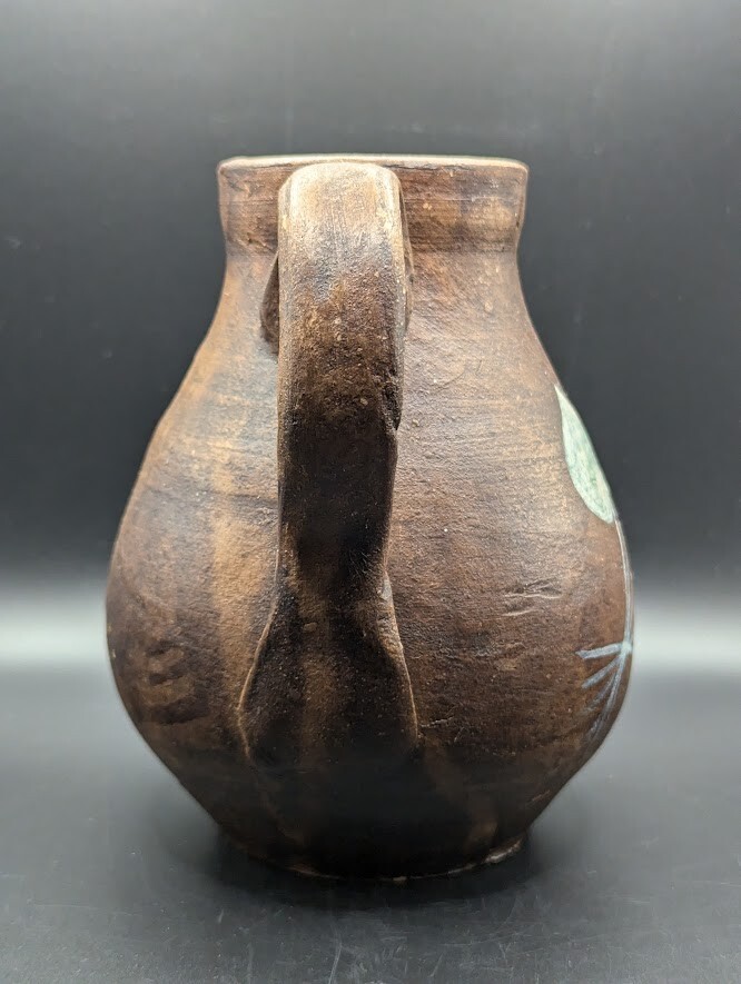 Decorative Handmade Pitcher - Decor Only - Brown/Beige - 6"H gallery