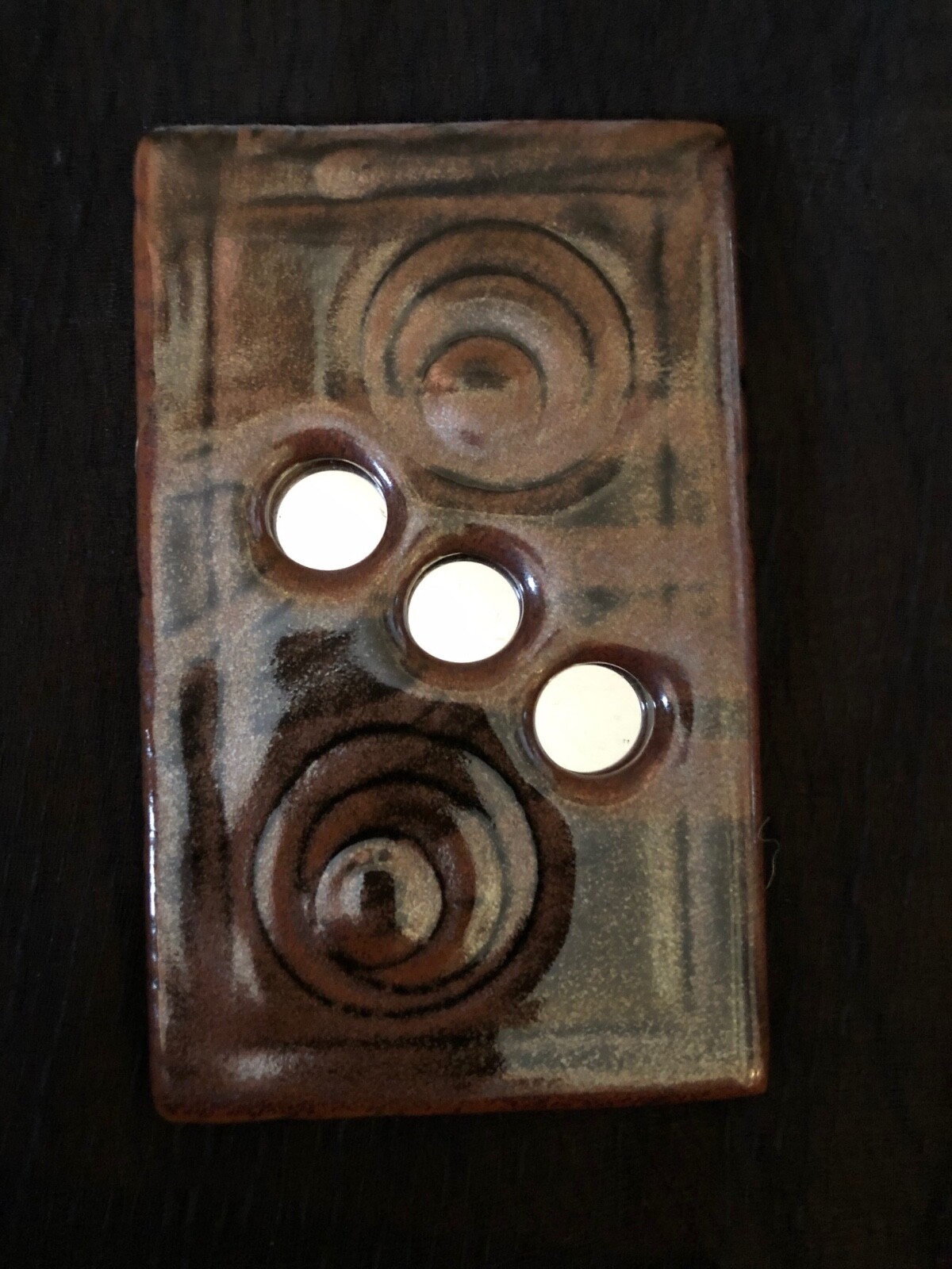 Mirror. Brown Ceramic Circa 2012. gallery