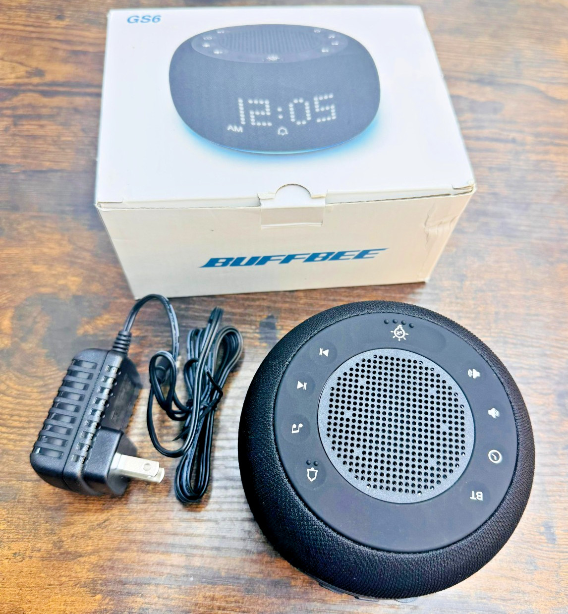 Buffbee Black Sound Machine/Alarm Clock BK11H Premium Quality gallery