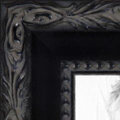ArtToFrames Picture Frame Custom 1.5″ Black Engraved Wood 4055 Small