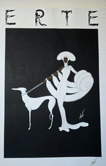 1982 ERTE HAND SIGNED SEVENARTS LIMITED ART DECO PRINT SYMPHONY IN WHITE