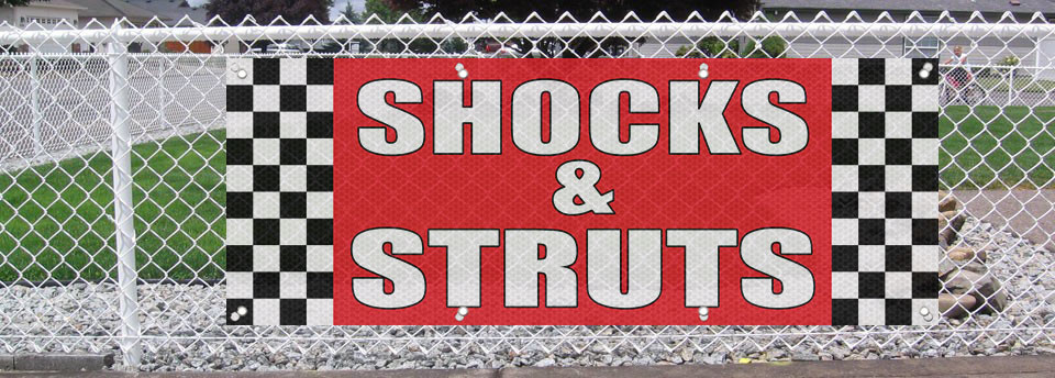 Shocks & Struts Auto Body Shop Car Repair 13 Oz Vinyl Banner Sign With Grommets gallery