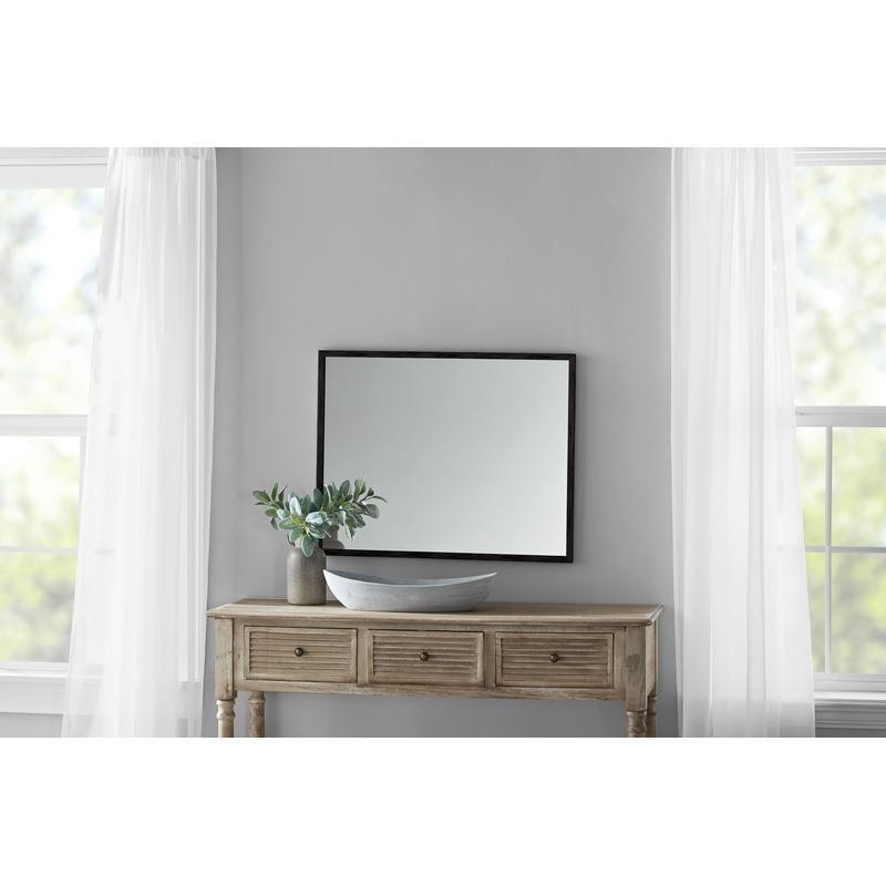 23X29 in Rectangular Wall Mirror Plastic Frame Versatile Hanging Home Decor New gallery