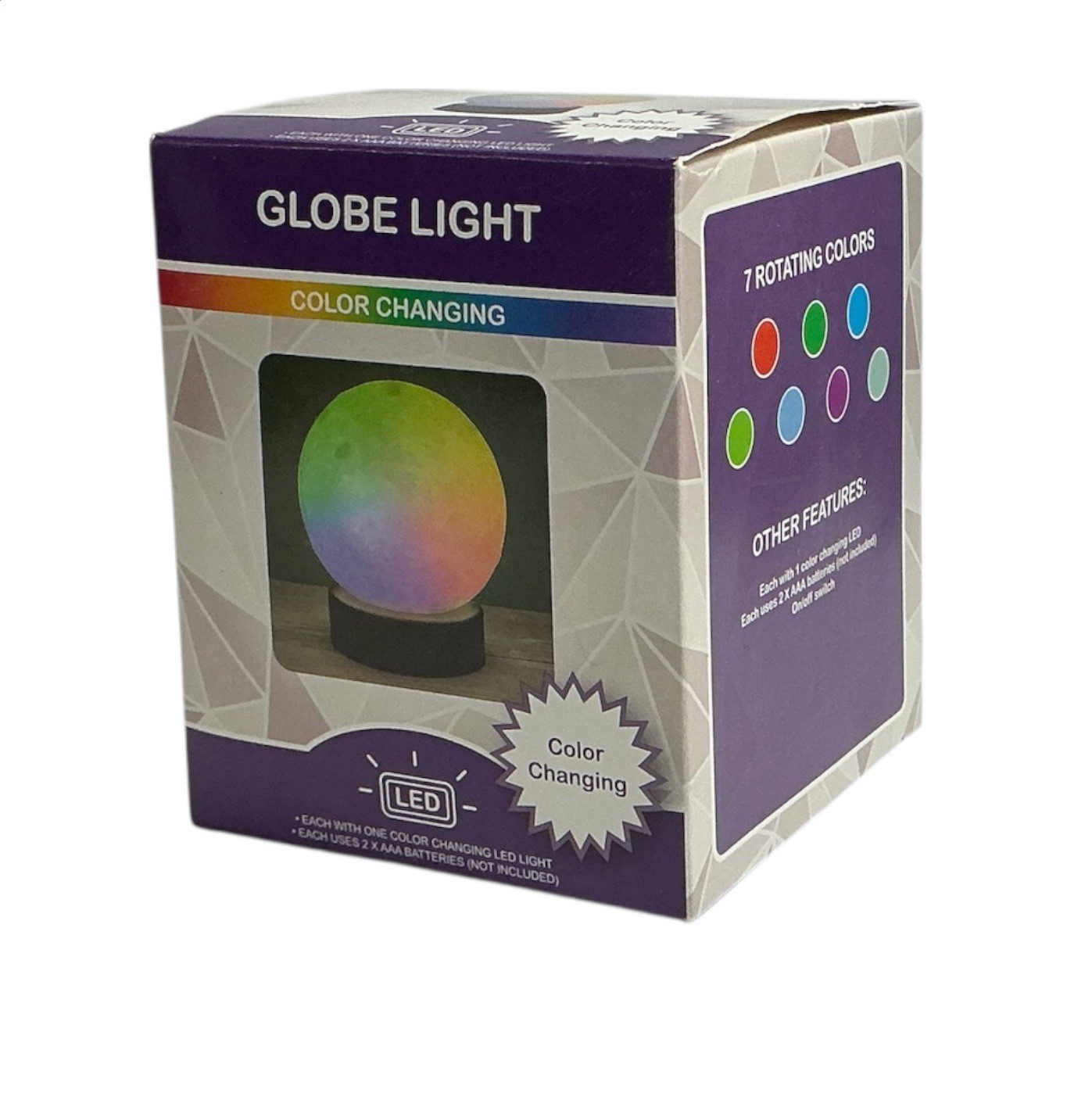 Globe Light 7 Color Changing LED Us3 2XAAA Batteries( Not Included) gallery