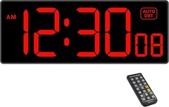Gym Clock Timer, Workout Clock with Seconds | 5 Dimmer | Remote Countdown Time