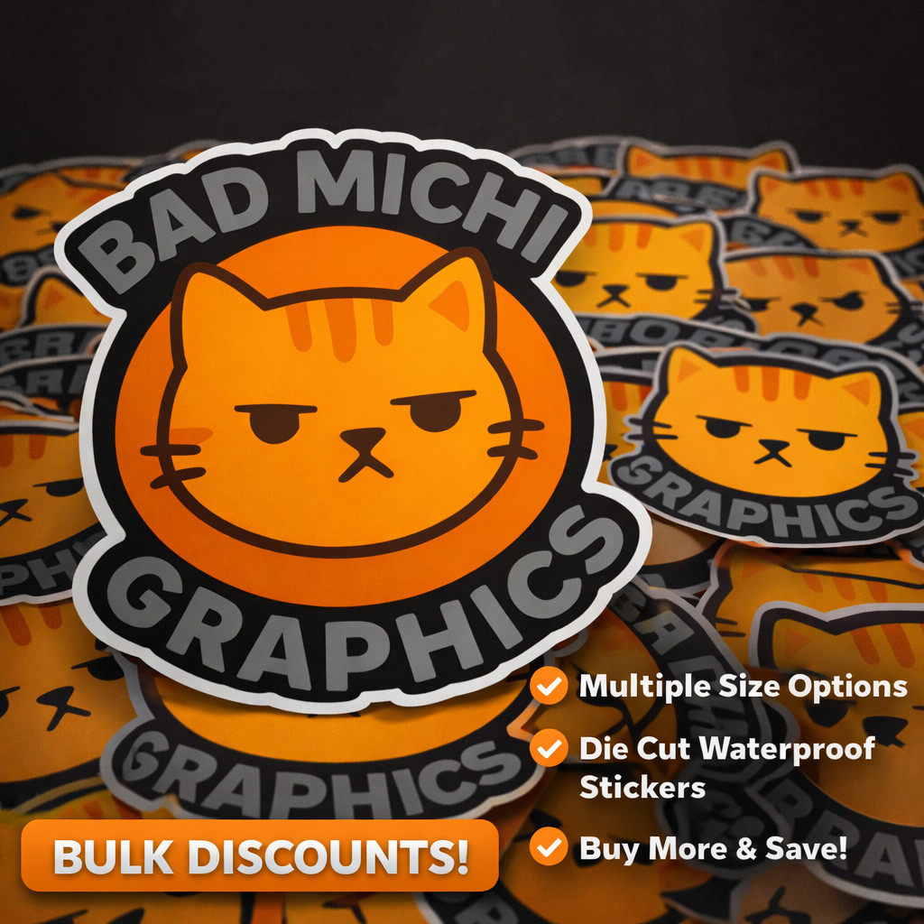 Bulk Custom Laminated Vinyl Stickers – Gloss Printed Multiple Sizes MTO gallery