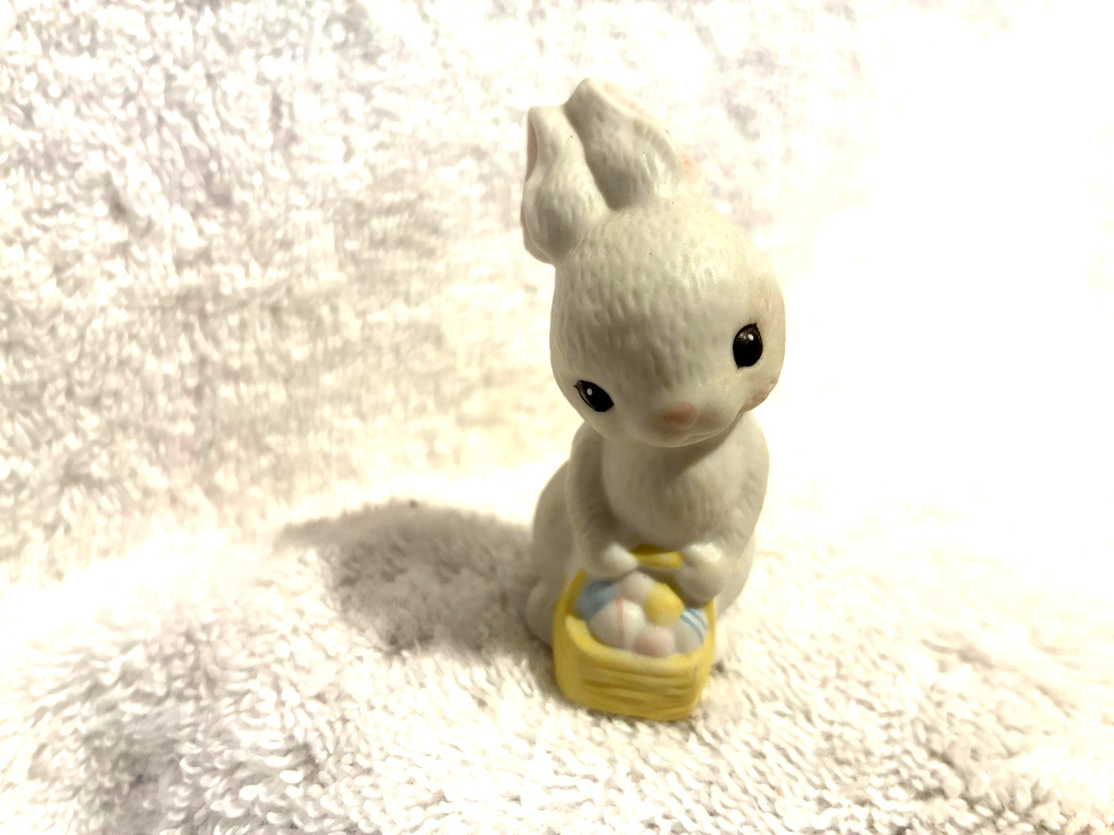 Hallmark White Easter Rabbit 1982 Porcelain Taiwan 2 1/4" T x 1 1/2" x 1 1/4" gallery