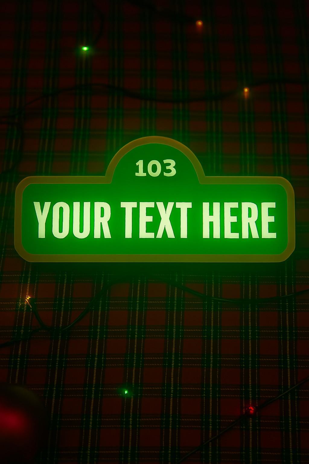 Custom LED Name Sign Remote Control Sesame Street gallery