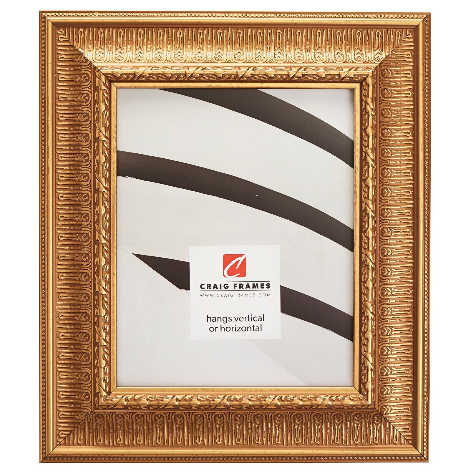 Craig Frames Maximus, 2.62 Inch Wide Ornate Roman Gold Art Deco Picture Frame gallery