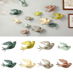 1PCS Ceramic Wall Hanging Birds Simulation Swallows Decor Flying Bird Ornament
