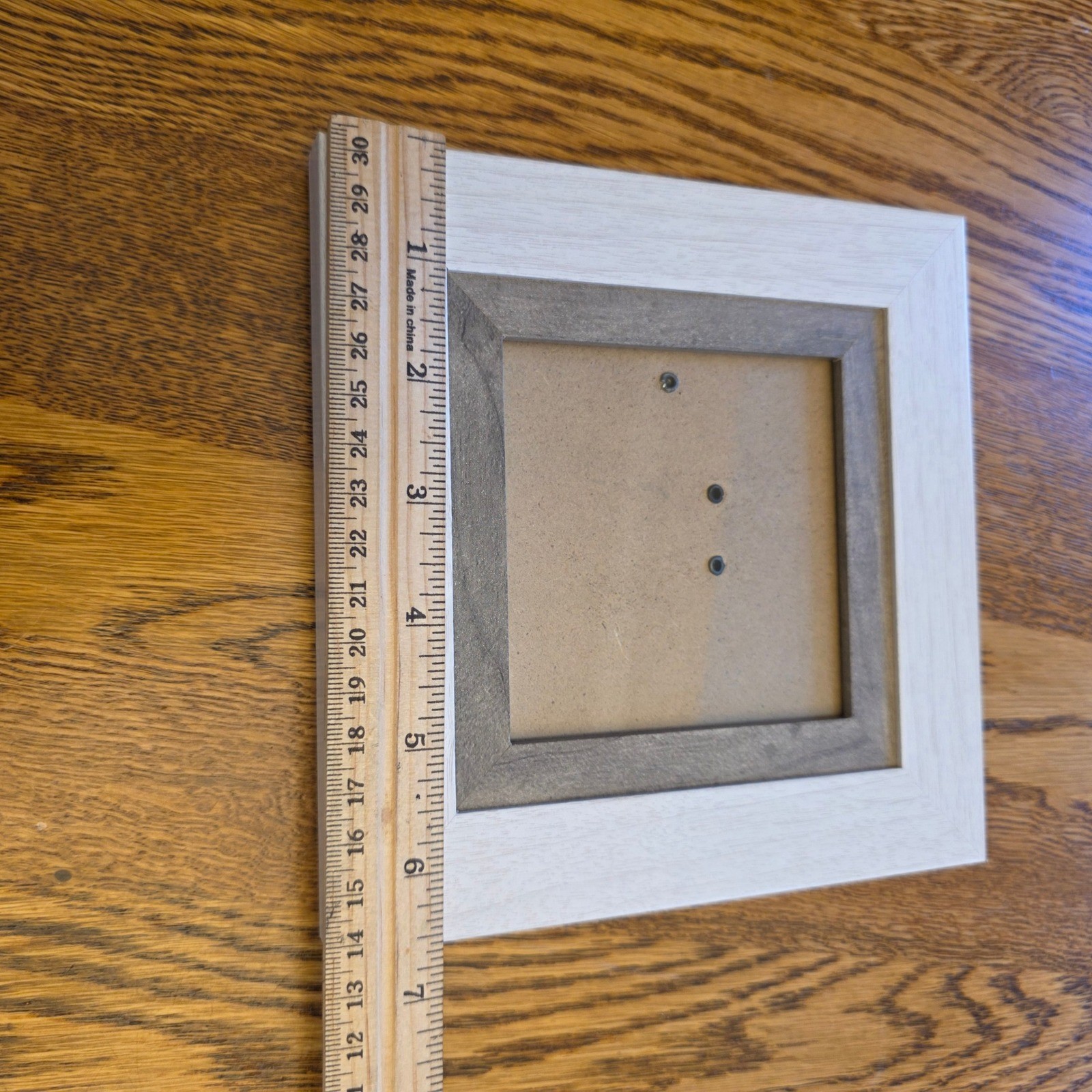 Square Two Tone Wood Small Picture Frame Wood Dark Inlay Decor 3x3 Photo gallery