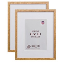 Oak Wood Picture Frames – Natural Solid Wood Glass Photo Frames Wall Tabletop