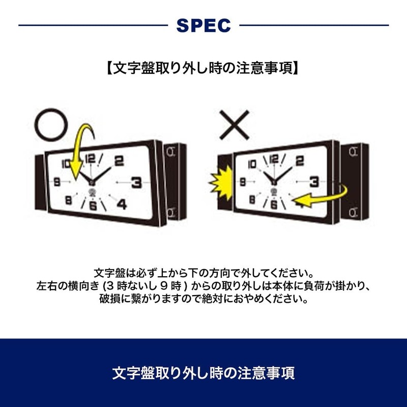NEW DULTON Double Face Wall Clock Rectangle Green Magnet Type H21-0362DGN JAPAN gallery