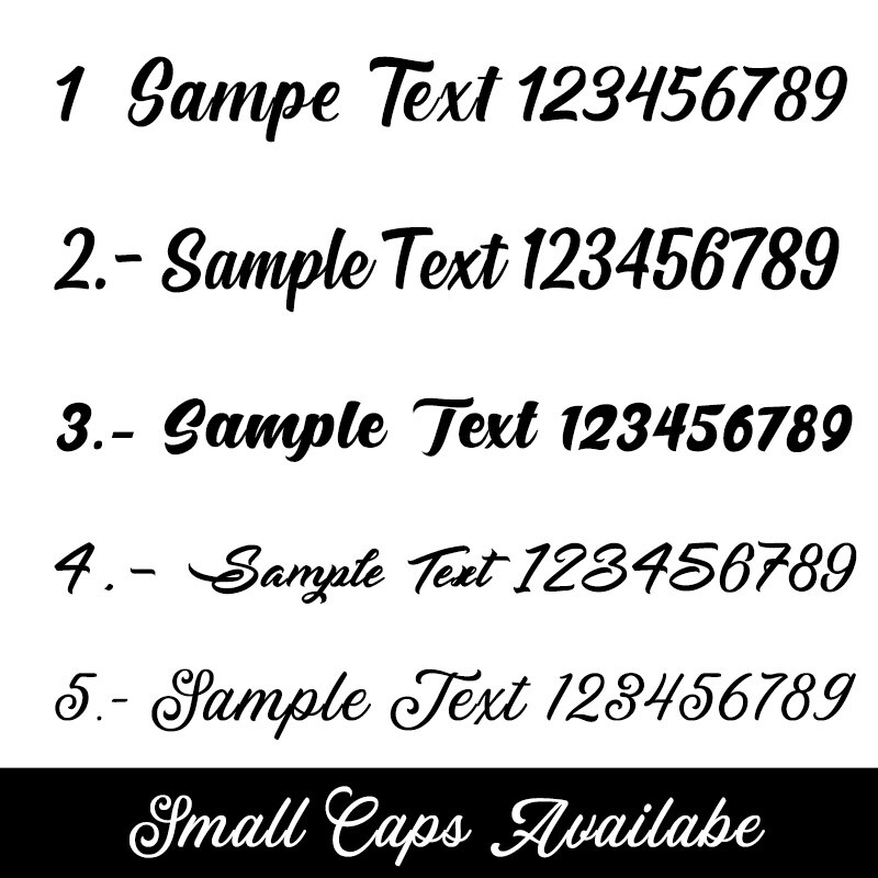 Custom Calligraphy Text Vinyl Lettering Sticker Decal Trailer Business Name Boat gallery