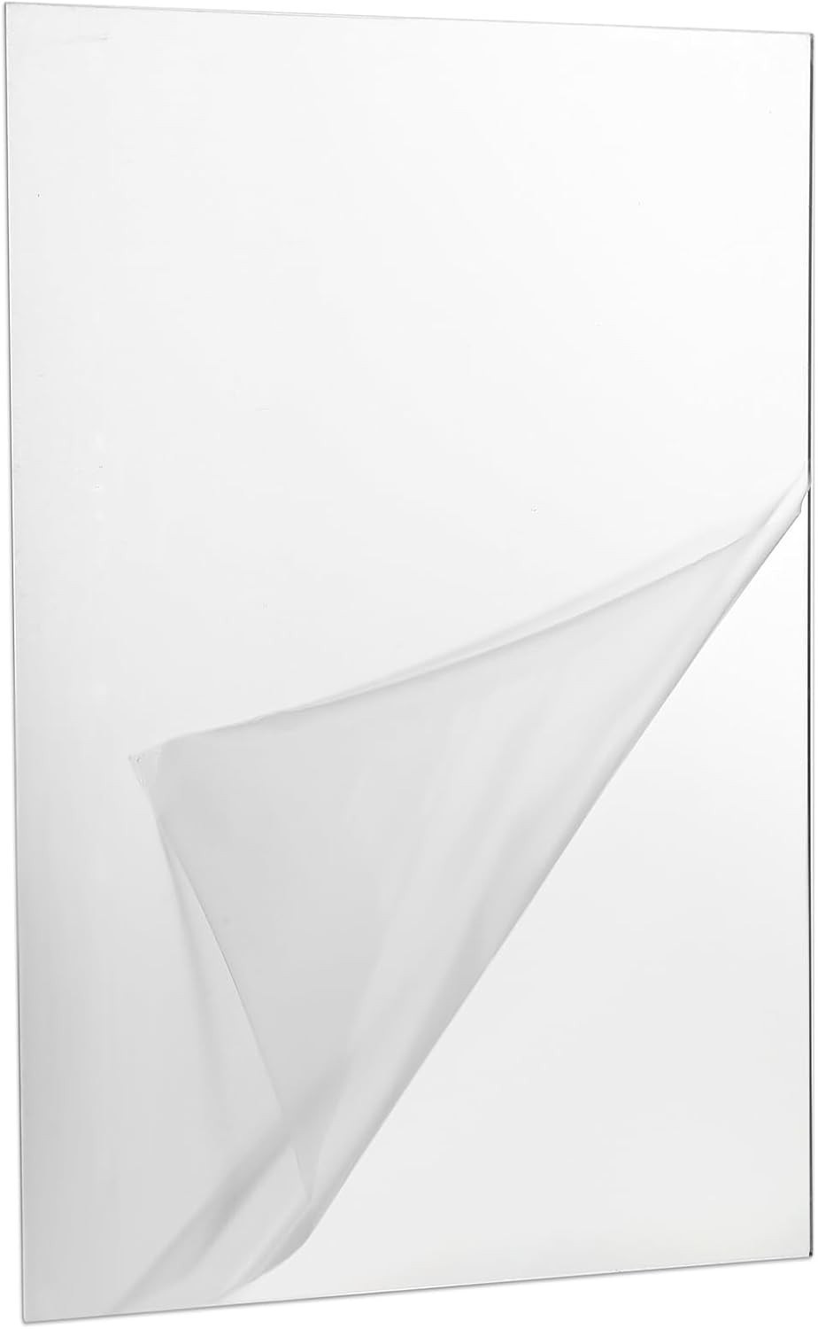 Unbreakable Acrylic Mirror Sheet Peel and Stick Wall Mounted Cut to Size NEW gallery