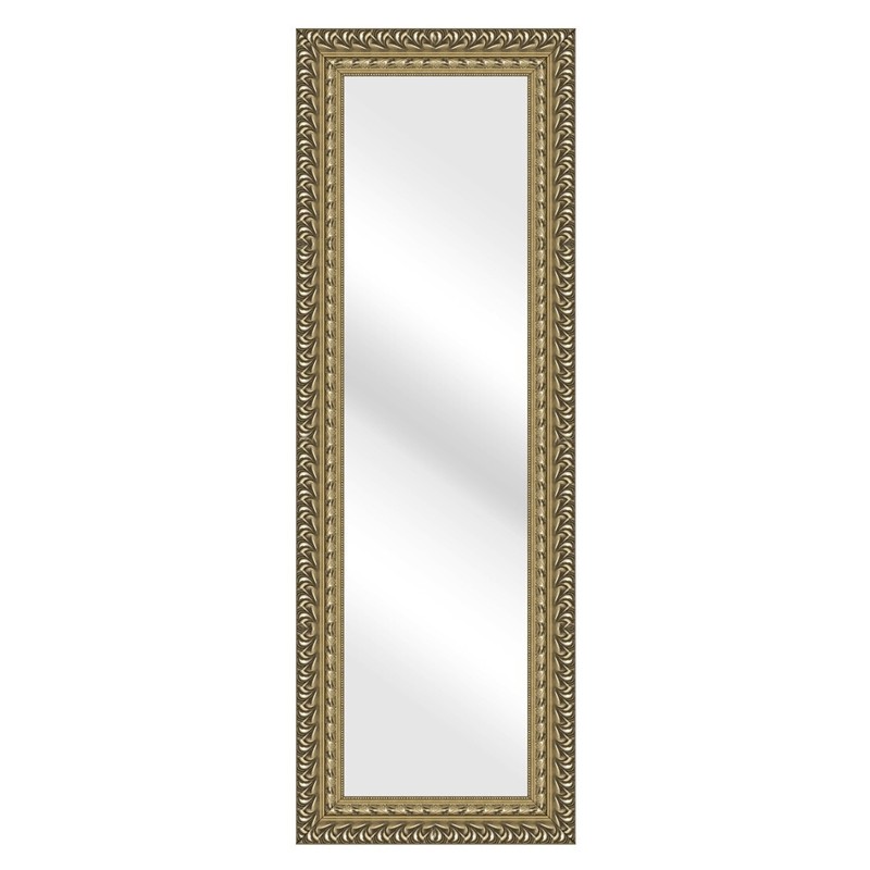 Mirror and Frame Pris Rectangular Wall Mirror Silver Finish Antique Style gallery