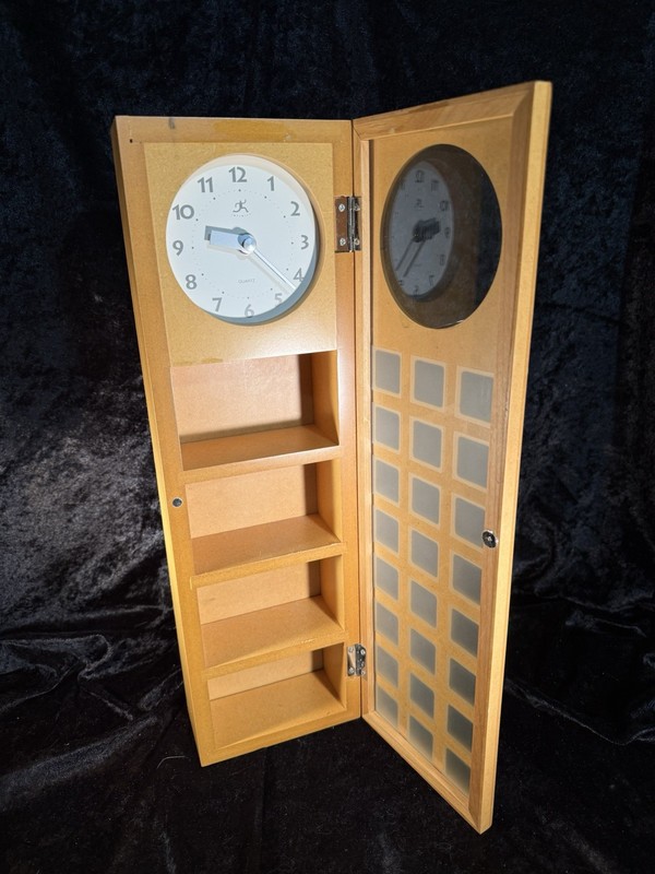 Infinity Rectangular Cabinet Wall (or Standing) Clock Contemporary / Post Modern gallery