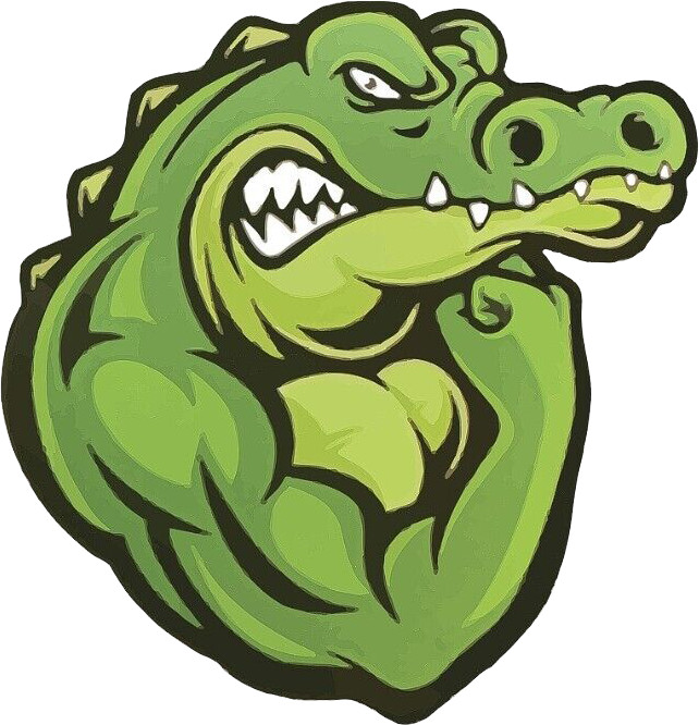 Alligator Flexing Sticker Decal gallery