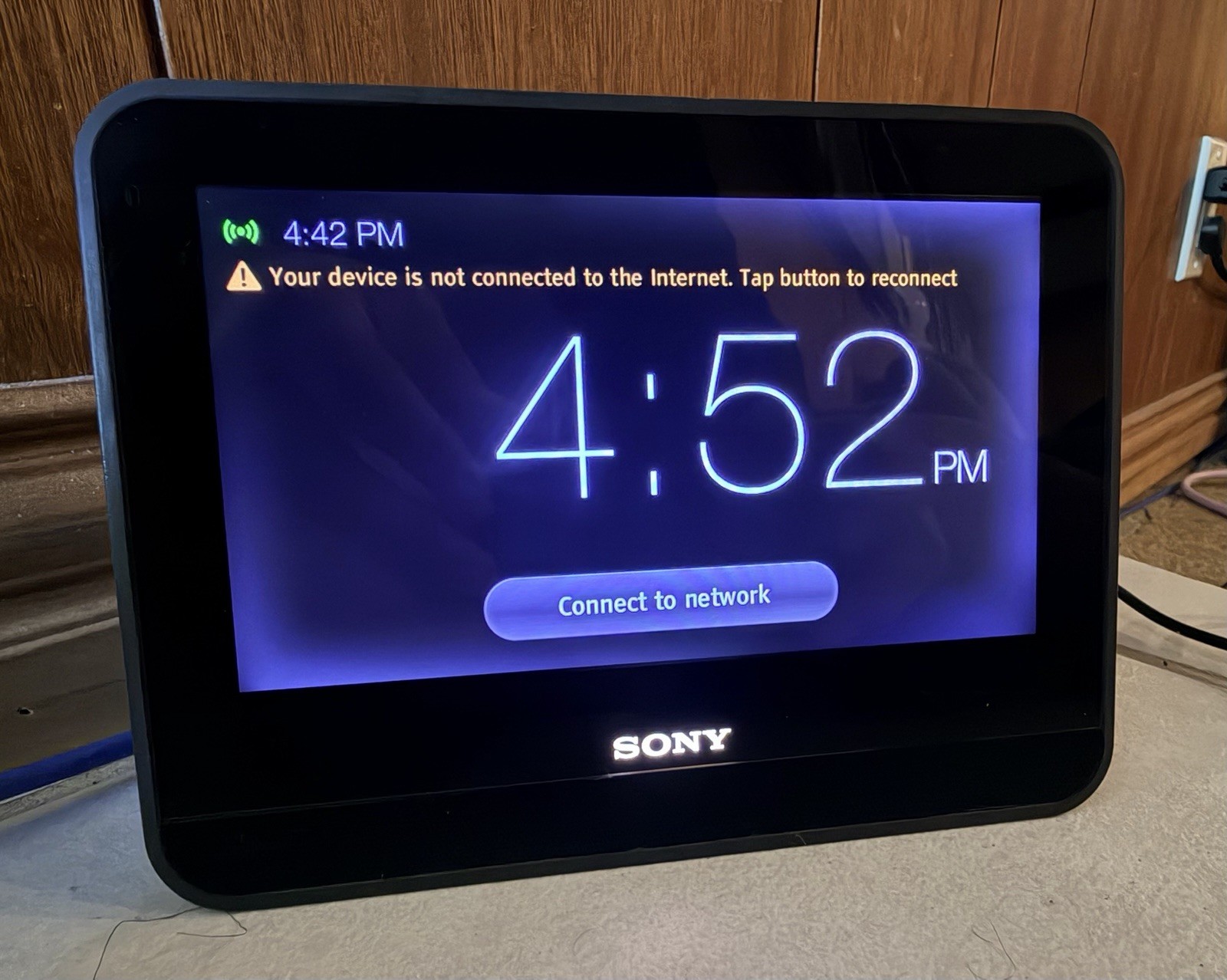 Sony Dash Personal Internet Viewer Alarm Clock HID-C10 Tested Working Display gallery
