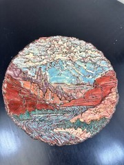 Handmade Wedding/Engagement Present Centerpiece Bowl Gift Nature Landscape Art