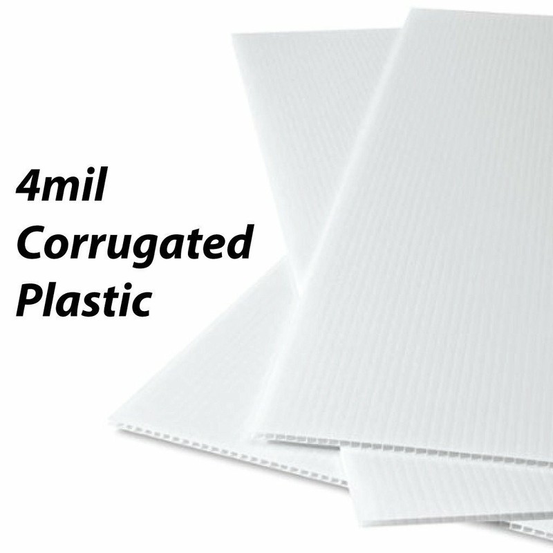 2'X4' 4mm Corrugated Plastic Blank Yard Signs - FREE SHIPPING gallery