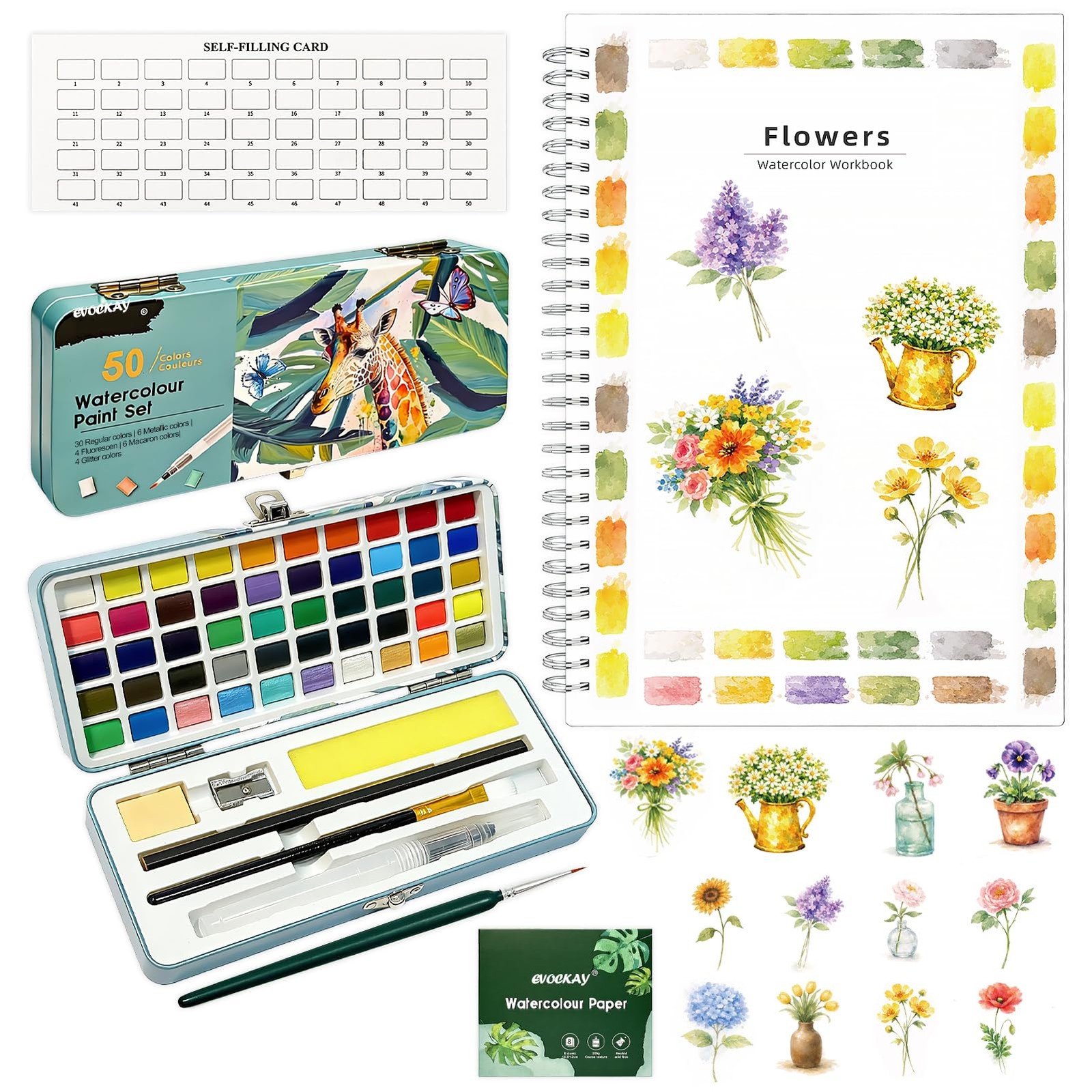 Workbook：12 Patterns with 50 Vivid Colors – Complete with Palette and Brush –... gallery