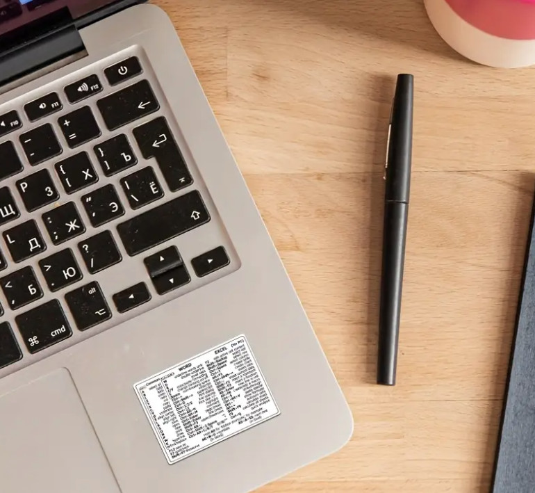 Reference Keyboard Shortcut Word Excel Shortcut Sticker Laptop computer gallery