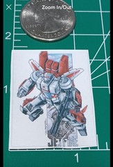 TRANSFORMERS X JETFIRE 1X1 INCH STICKER X CELL PHONE COVER STICKER X HIGH-GLOSS