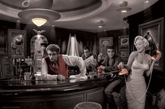 Java Dreams – Art Poster (James Dean, Marilyn Monroe, Elvis Presley) (36″ x 24″)